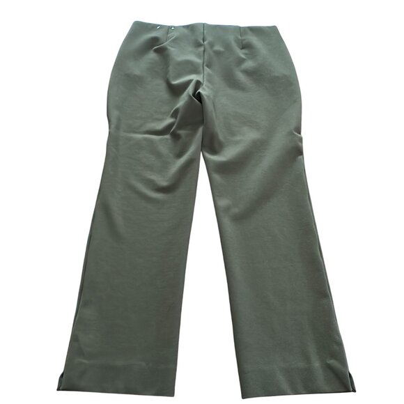 Chico's Pants Size 1 P Petite 8P Medium Olive Green Juliet Slimming Dress Pants - Picture 2 of 12